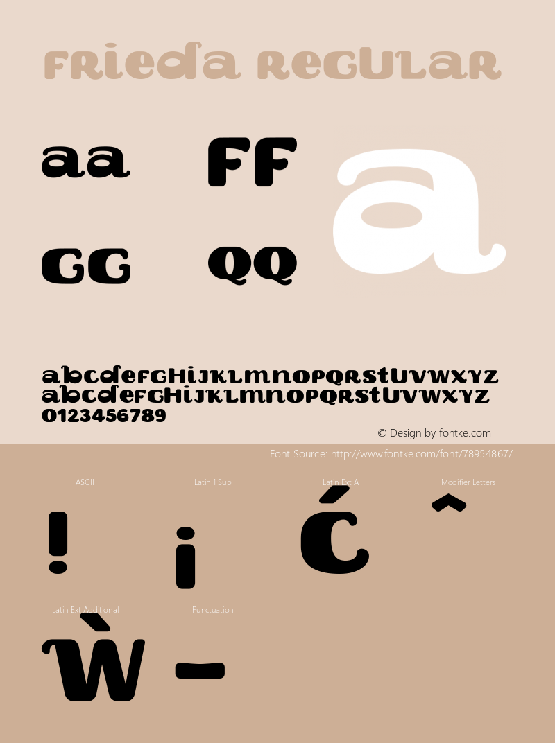 Frieda Version 1.000 Font Sample