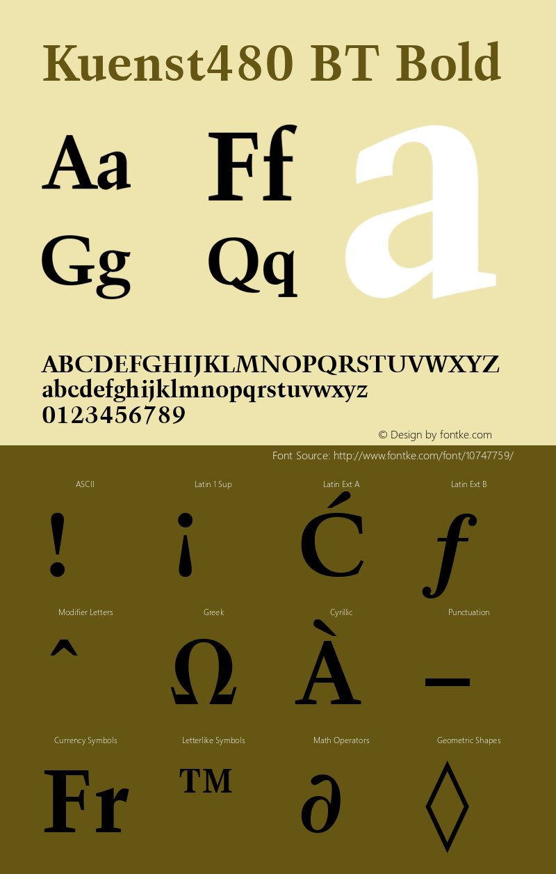 Kuenst480 BT Bold mfgpctt-v1.53 Monday, February 1, 1993 12:01:00 pm (EST) Font Sample