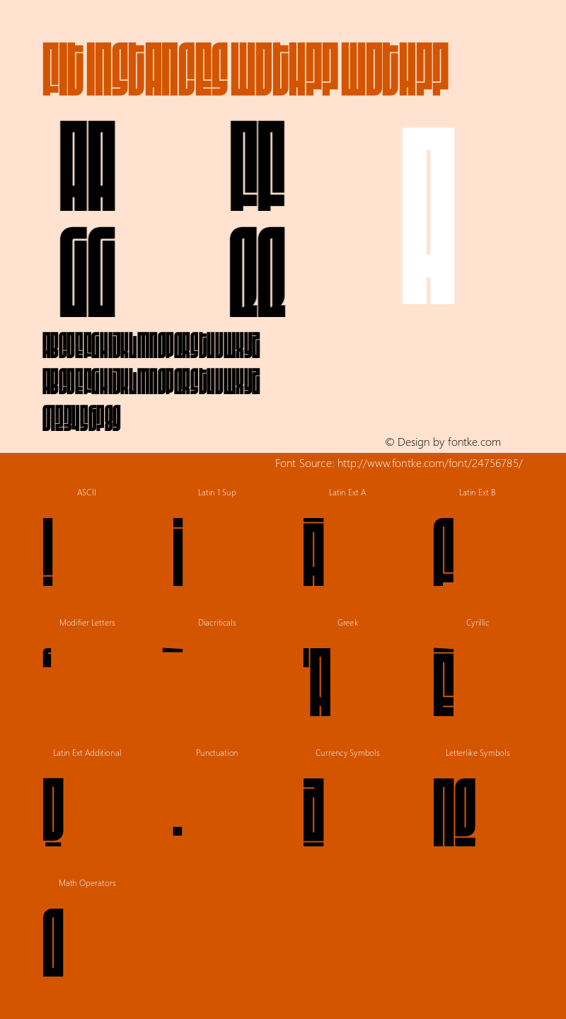 Fit Instances wdth77 Version 1.0 Font Sample