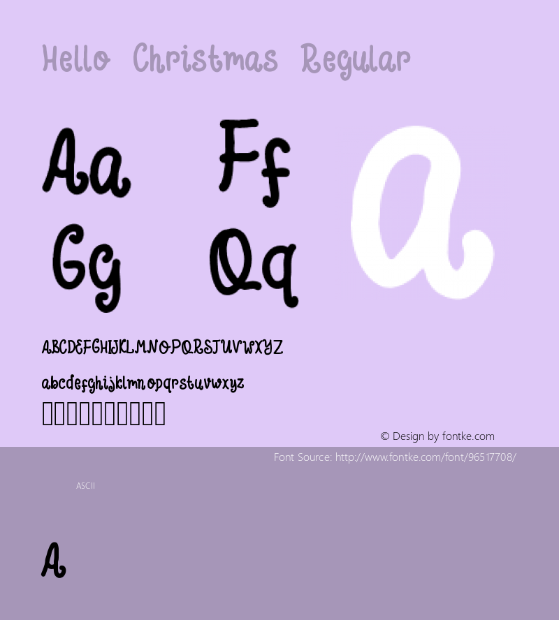 Hello Christmas 1.0 Font Sample