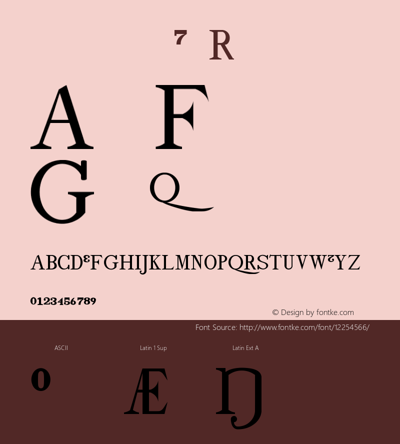 drmfigs7 Regular Version 001.001 Font Sample