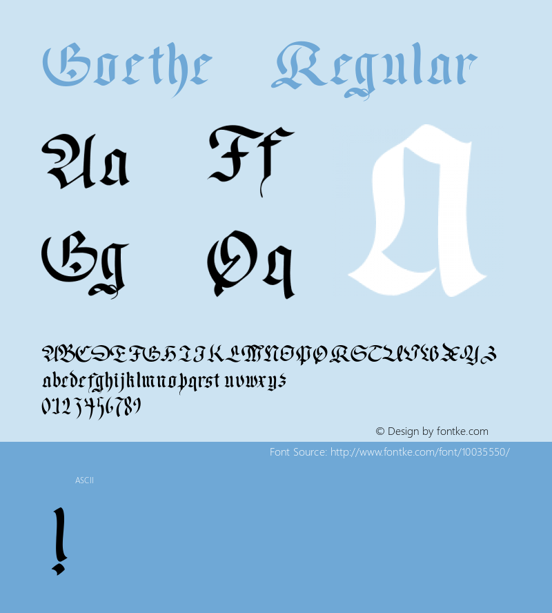 Goethe Regular 04-24-93 Font Sample