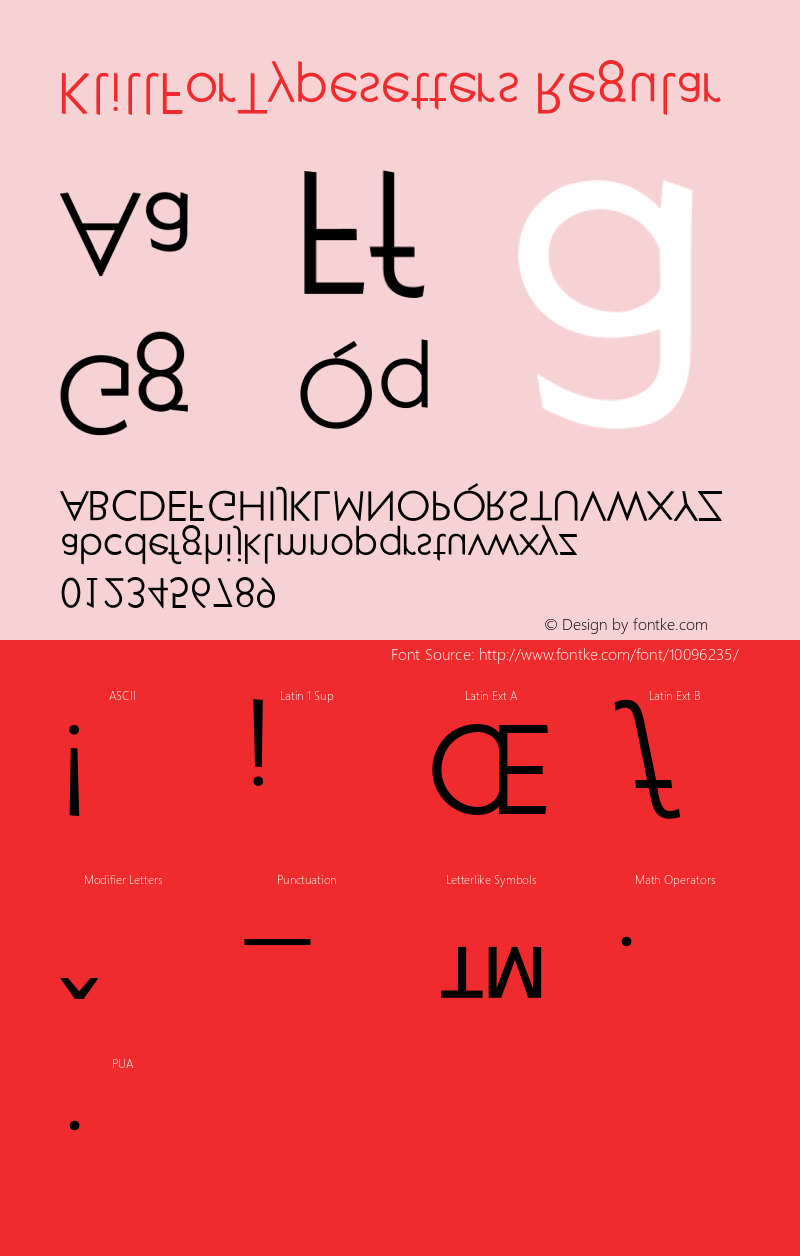 KlillForTypesetters Regular 1.0 Font Sample