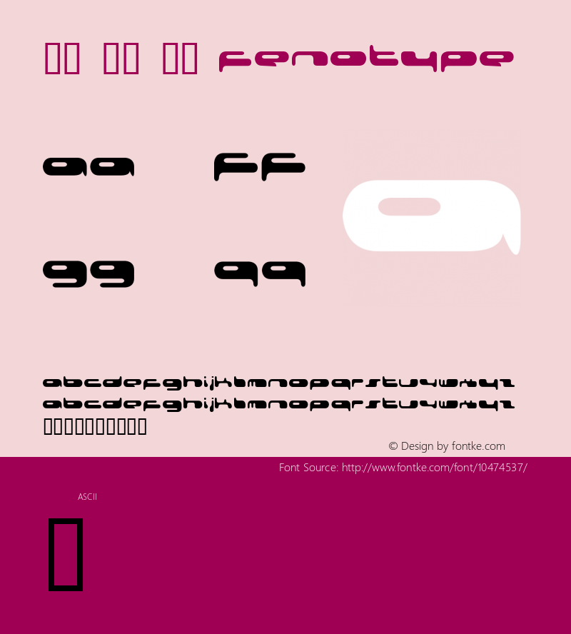 08 02 03 Fenotype FENOTYPEFACES 2003 Font Sample