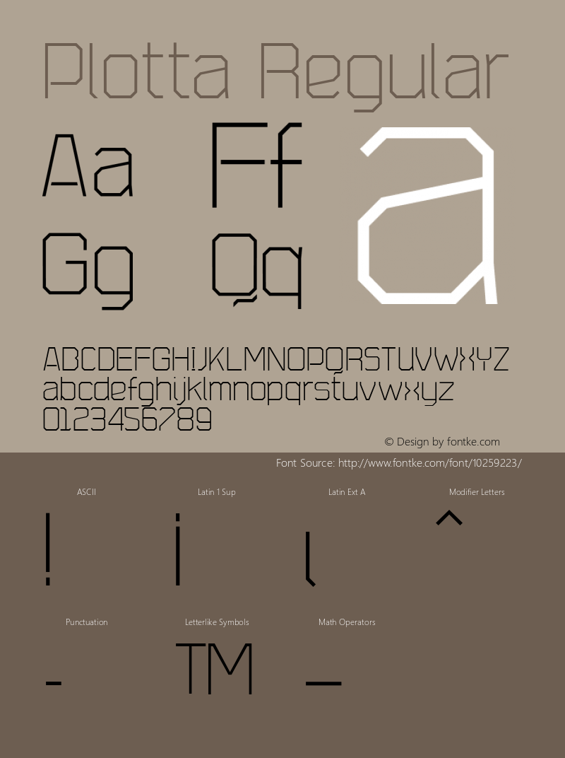 Plotta Regular 001.000 Font Sample