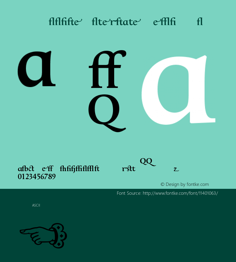 ApollineAlternate SemiBold Version 001.000 Font Sample