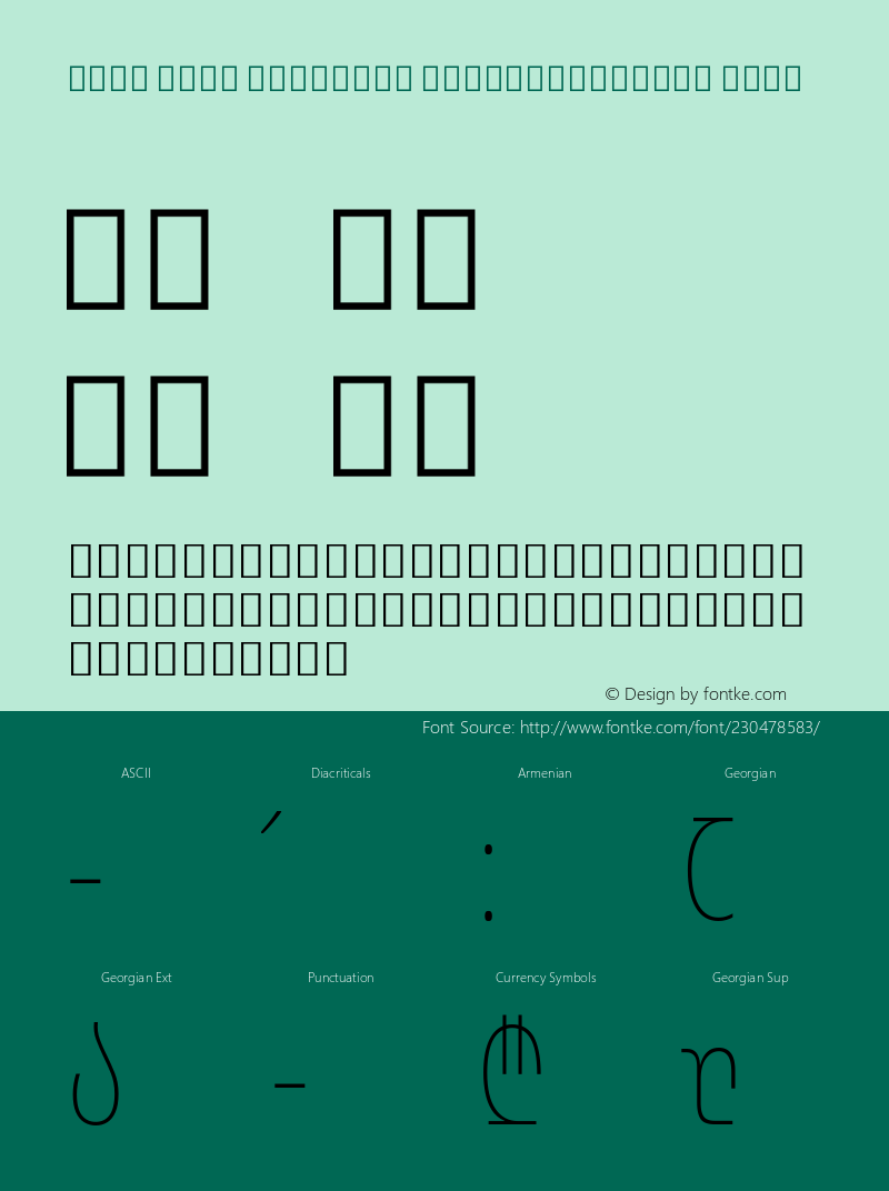 Noto Sans Georgian ExtraCondensed Thin Version 2.001; ttfautohint (v1.8) -l 8 -r 50 -G 200 -x 14 -D geor -f none -a qsq -X 