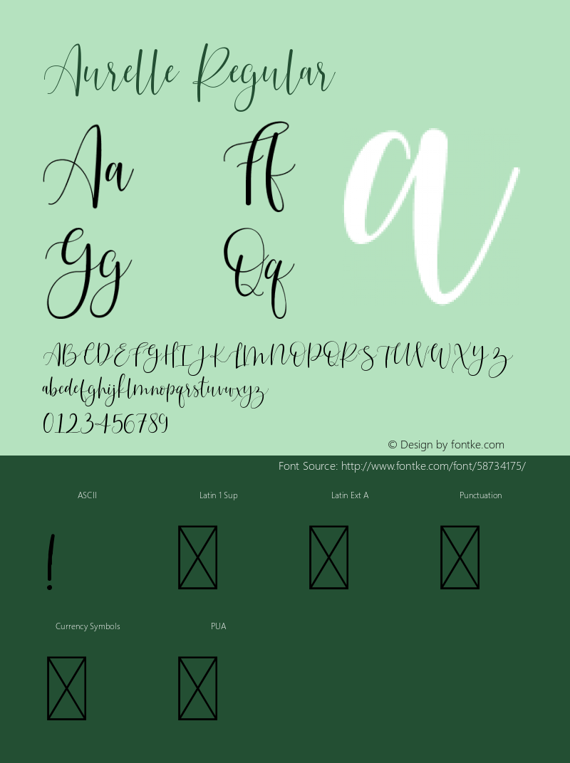 Aurelle Version 1.002;Fontself Maker 3.4.0 Font Sample