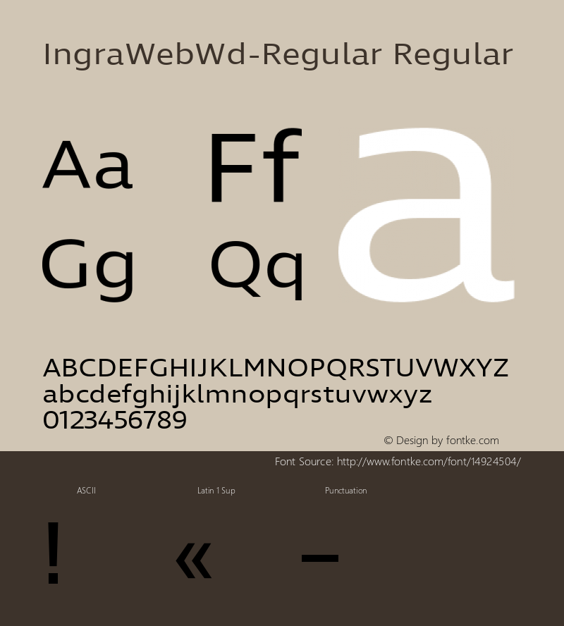 IngraWebWd-Regular Regular Version 1.001;PS 001.001;hotconv 1.0.70;makeotf.lib2.5.58329 Font Sample