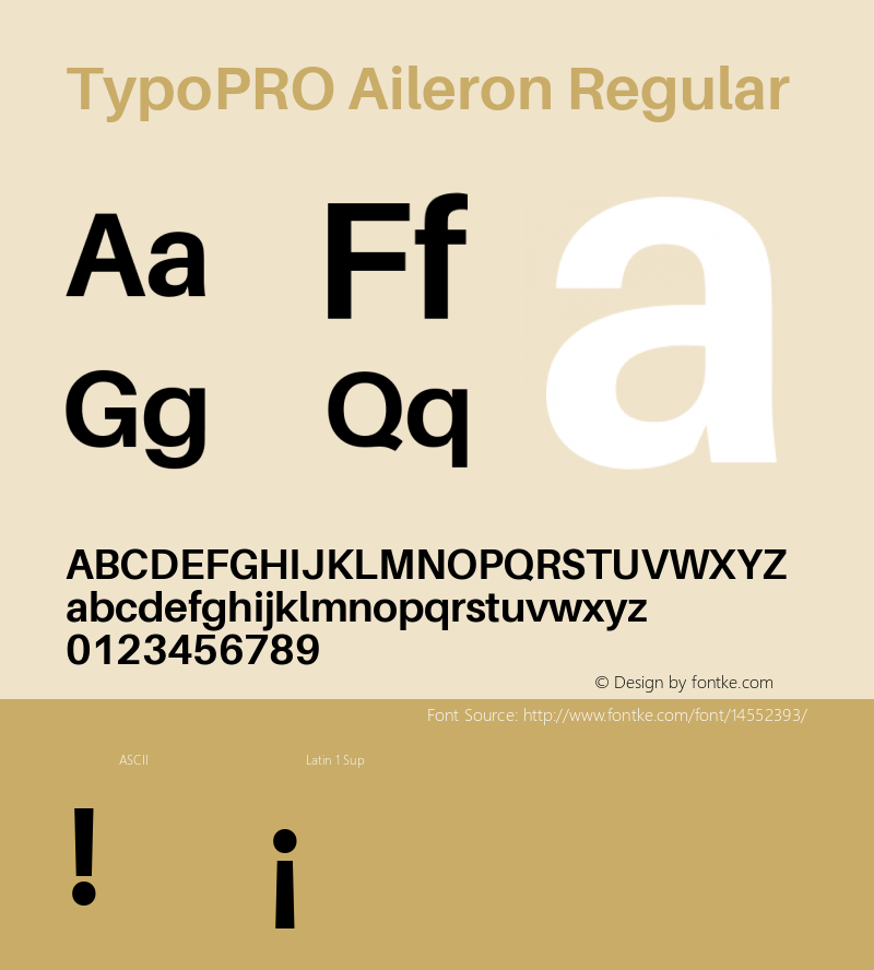 TypoPRO Aileron Regular Version 1.000;PS 001.000;hotconv 1.0.70;makeotf.lib2.5.58329 Font Sample