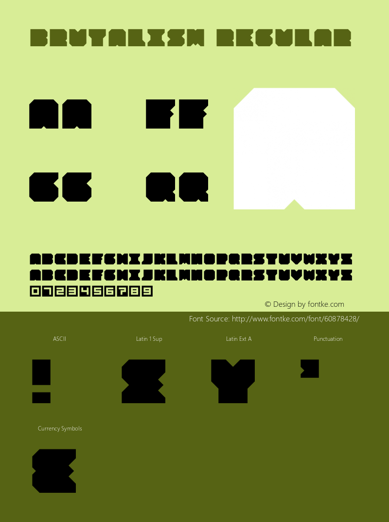 Brutalism Version 1.001;Fontself Maker 3.5.1 Font Sample