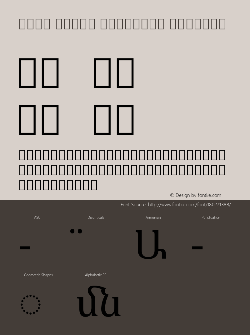 Noto Serif Armenian Regular Version 2.005图片样张