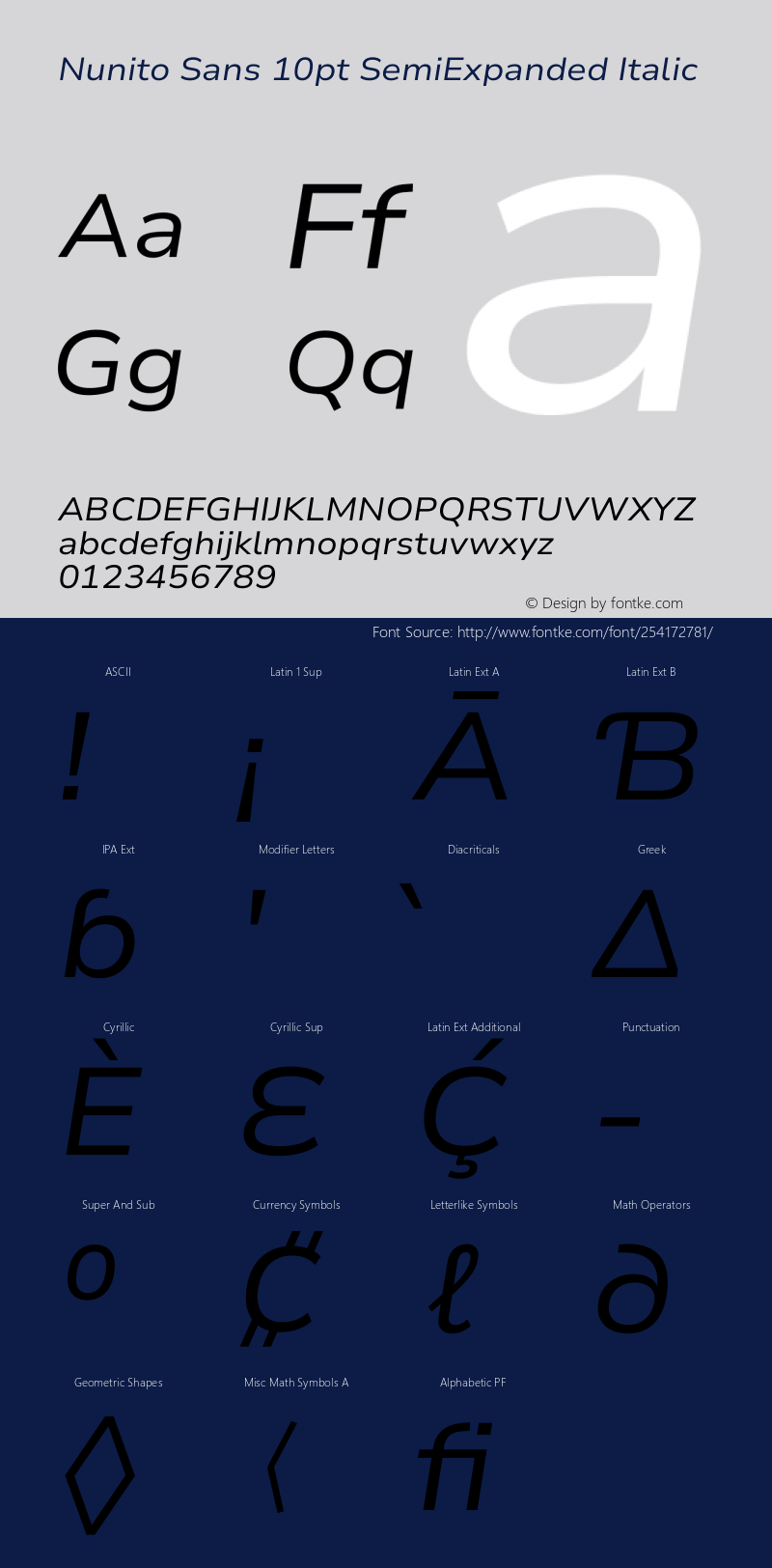 Nunito Sans 10pt SemiExpanded Italic Version 3.101;gftools[0.9.27]图片样张