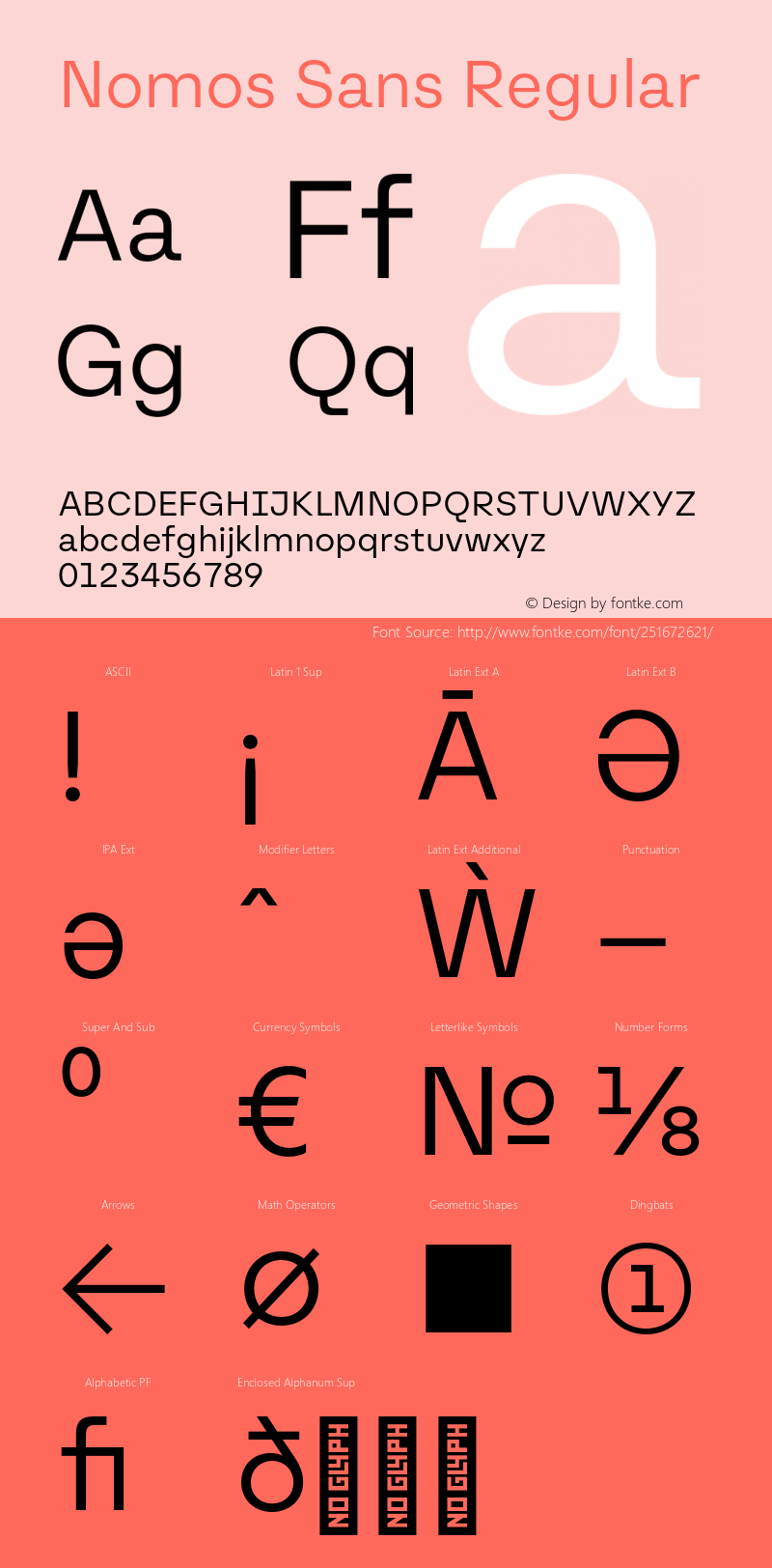 Nomos Sans Regular Version 1.000;Glyphs 3.2 (3216)图片样张