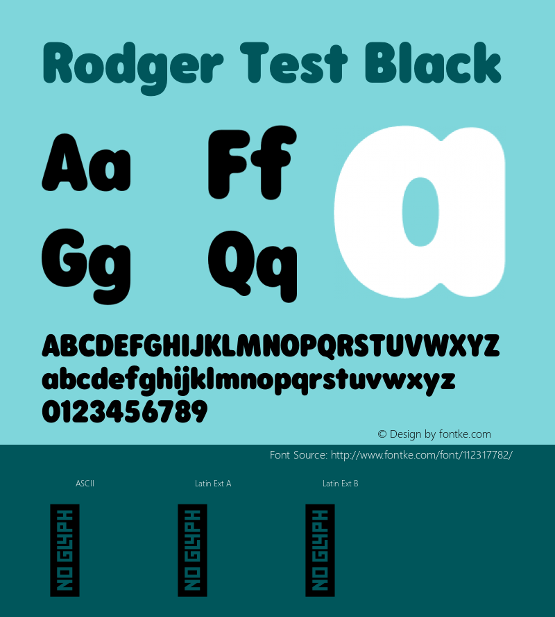 Rodger Test Black Version 1.001;PS 001.001;hotconv 1.0.88;makeotf.lib2.5.64775 Font Sample
