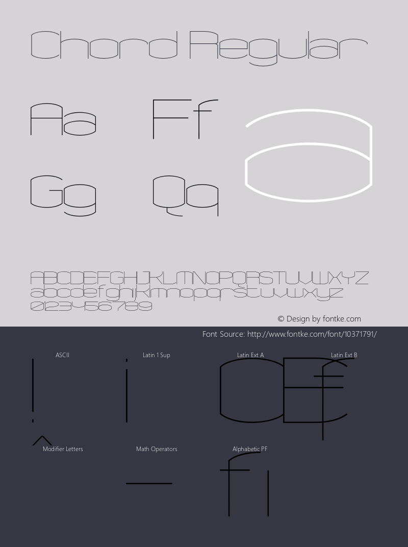 Chord Regular 001.000 Font Sample