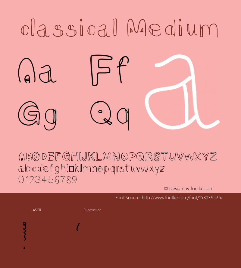 classical Version 001.000 Font Sample