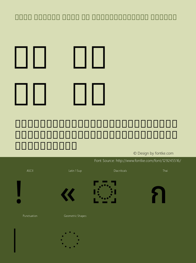 Noto Looped Thai UI SemiCondensed Medium Version 1.00 Font Sample