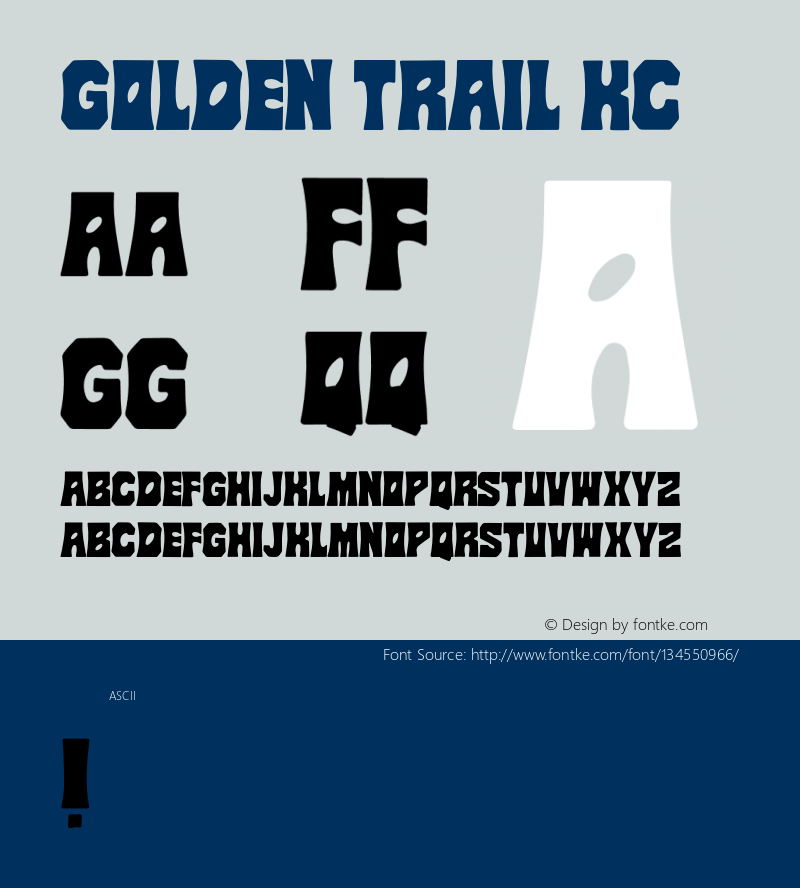 Golden Trail KC Version 1.000;PS 001.000;hotconv 1.0.88;makeotf.lib2.5.64775 Font Sample
