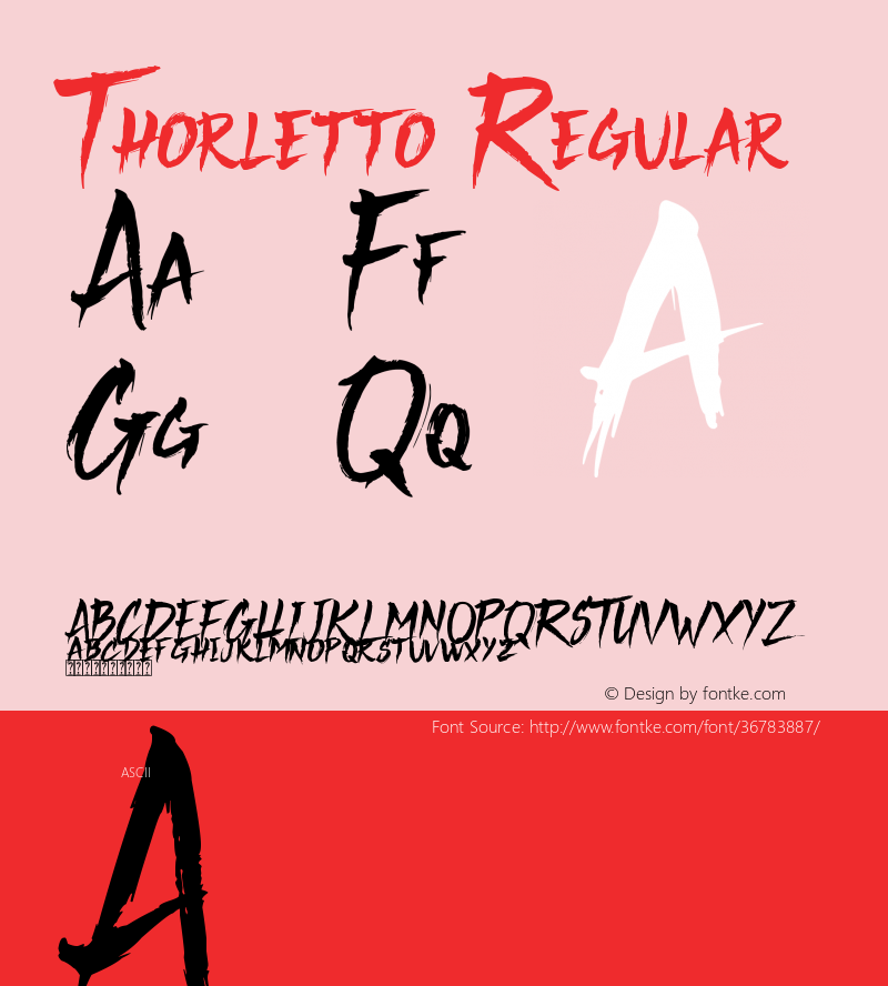 Thorletto Version 1.00;August 4, 2019;FontCreator 11.5.0.2430 64-bit Font Sample