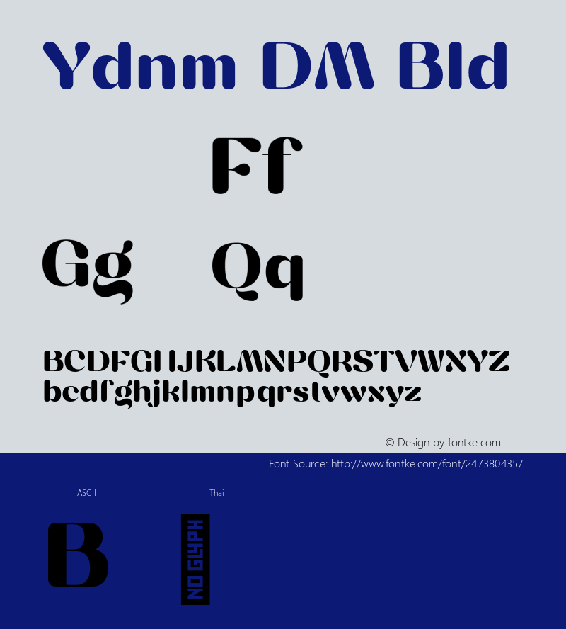 Yodnam DEMO Bold Version 1.000;Glyphs 3.1.2 (3151)图片样张