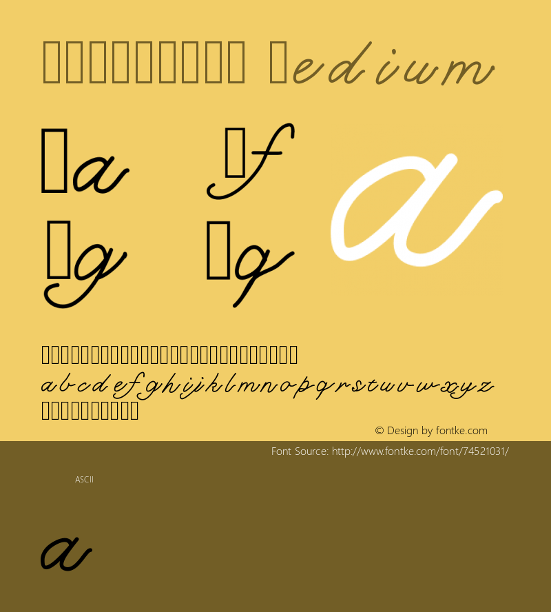 CKMERMAID Version 001.000 Font Sample