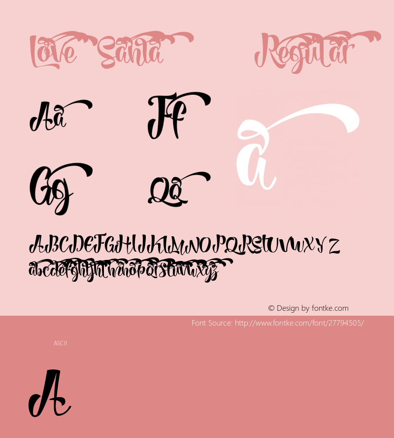 LoveSania01 1.000 Font Sample