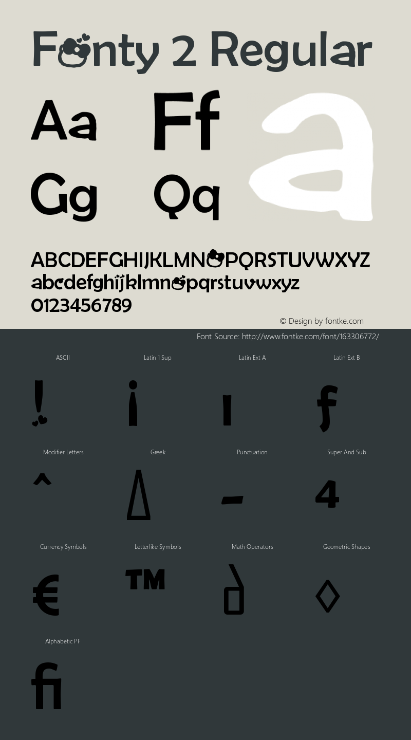 Fonty 2 1.0 Font Sample