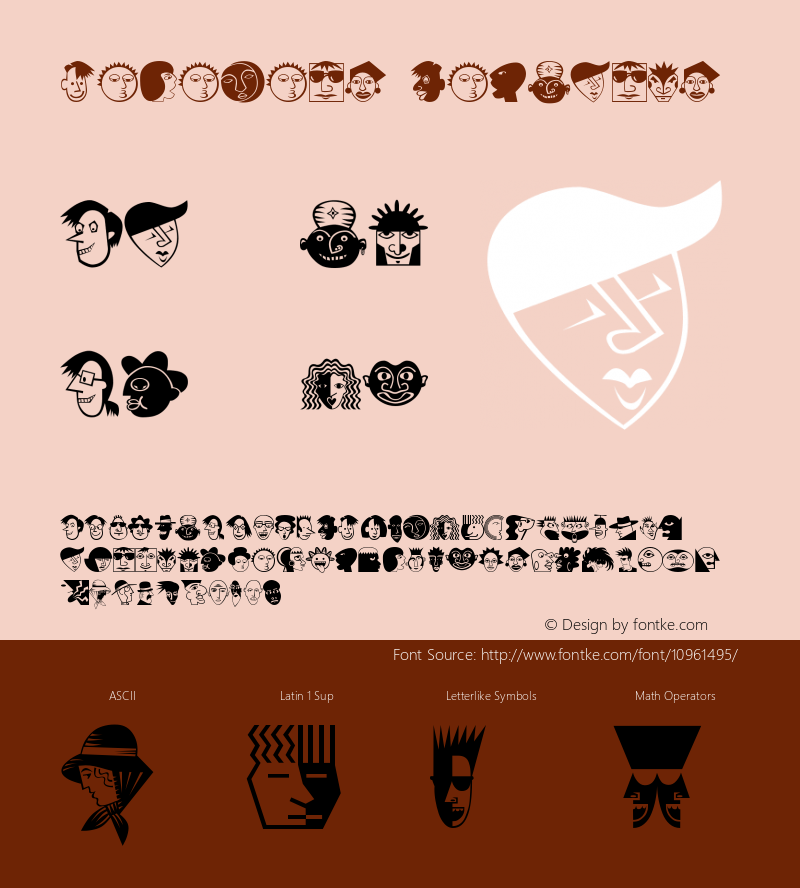 MiniPics LilFaces Version 001.000 Font Sample