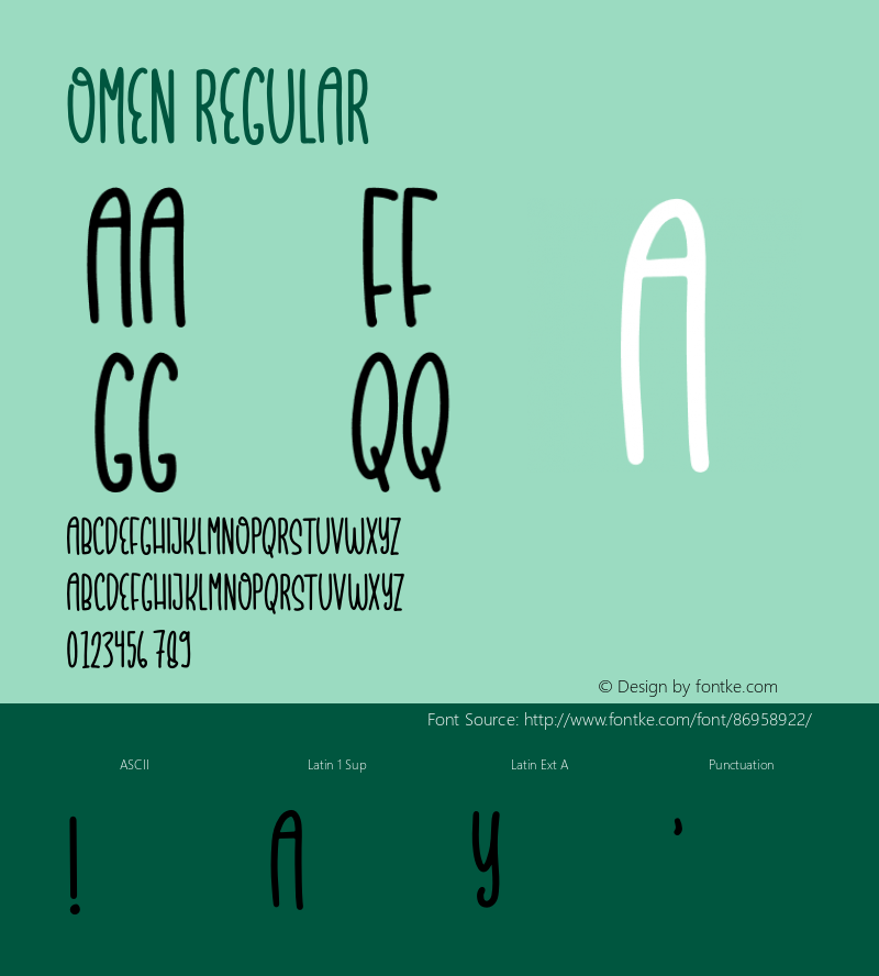 Omen Version 1.003;Fontself Maker 3.5.1 Font Sample