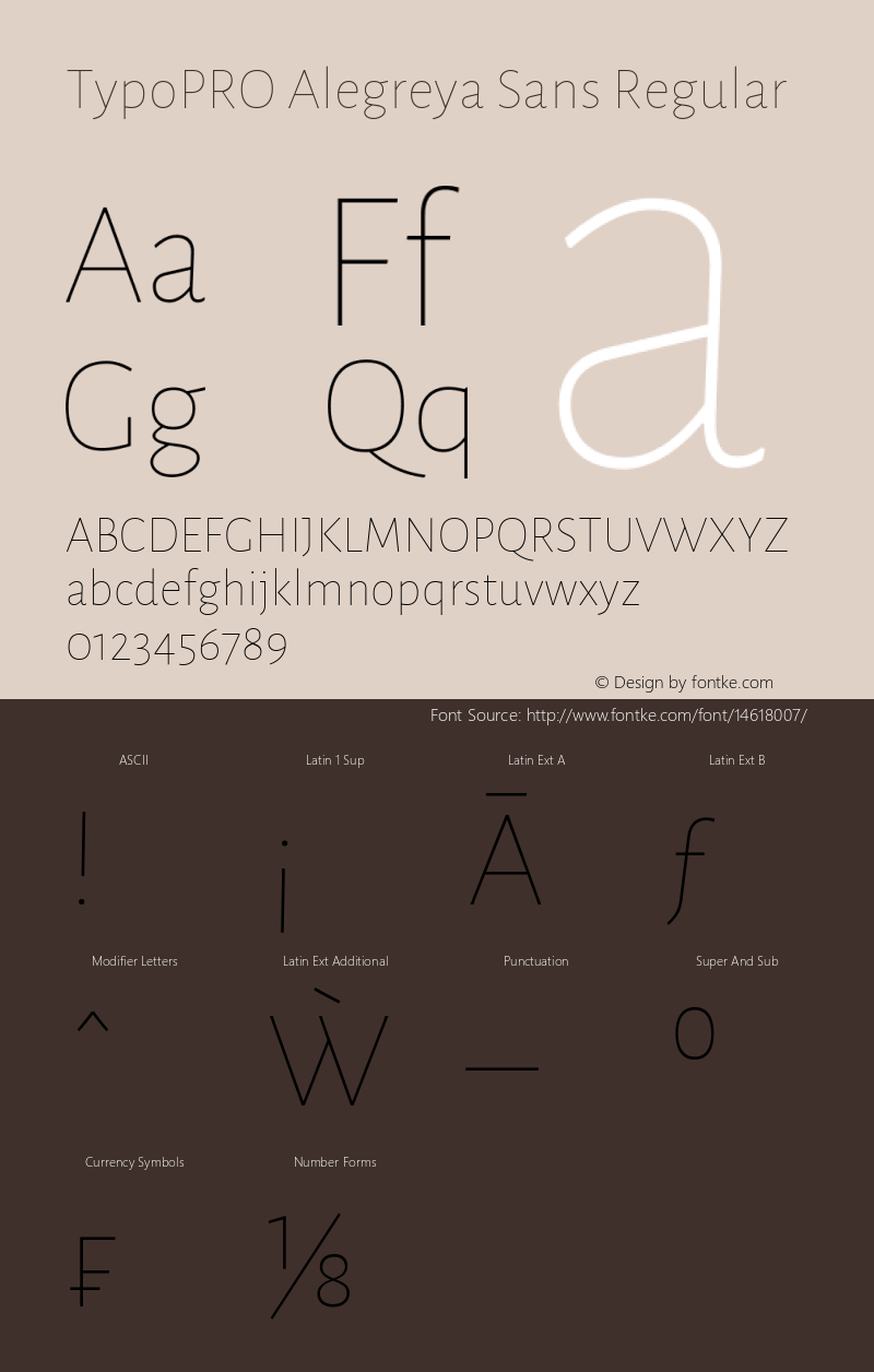 TypoPRO Alegreya Sans Regular Version 1.000;PS 001.000;hotconv 1.0.70;makeotf.lib2.5.58329 DEVELOPMENT Font Sample