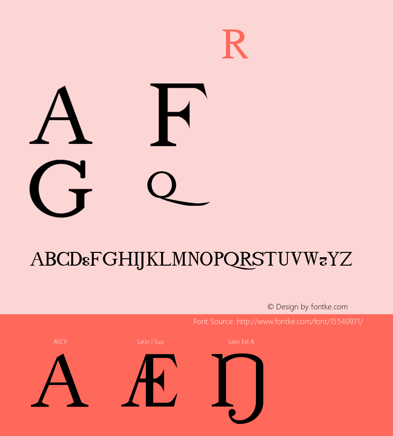 drmdozsc12 Regular Version 001.001 Font Sample