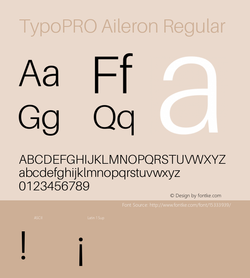 TypoPRO Aileron Regular Version 1.102;PS 001.102;hotconv 1.0.70;makeotf.lib2.5.58329 Font Sample