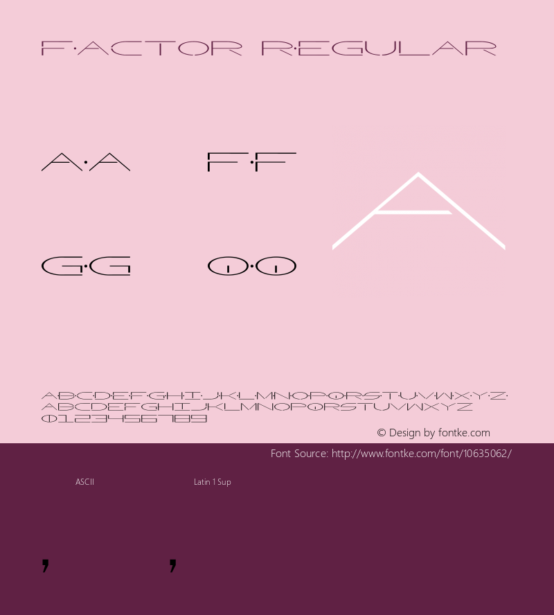 Factor Regular 1 Font Sample