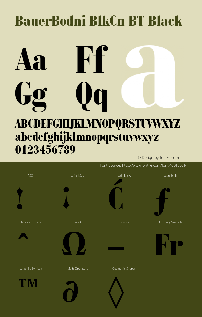 BauerBodni BlkCn BT Black mfgpctt-v1.52 Tuesday, January 26, 1993 9:34:50 am (EST) Font Sample