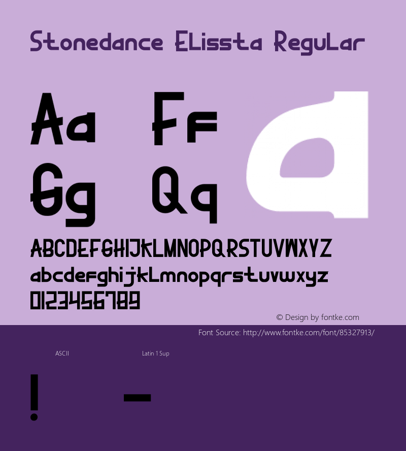 Stonedance Elissta Version 1.00;October 26, 2020;FontCreator 12.0.0.2525 64-bit Font Sample