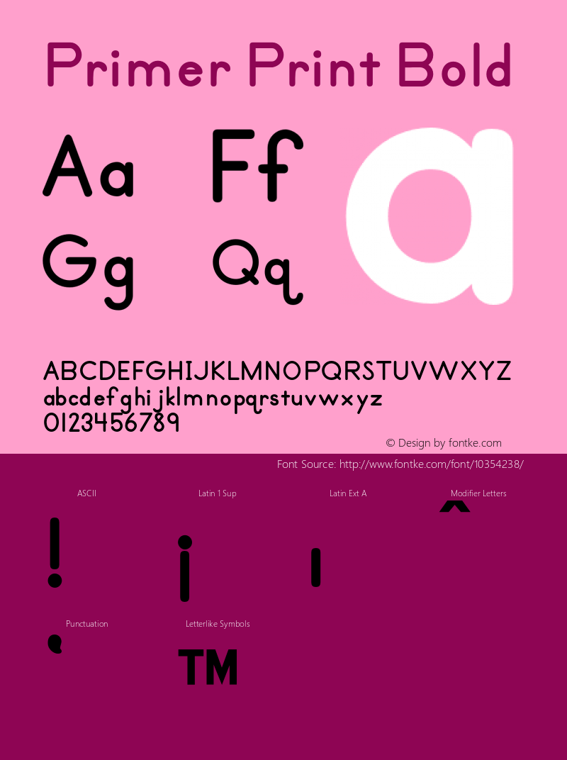 Primer Print Bold OTF 3.000;PS 001.001;Core 1.0.29 Font Sample