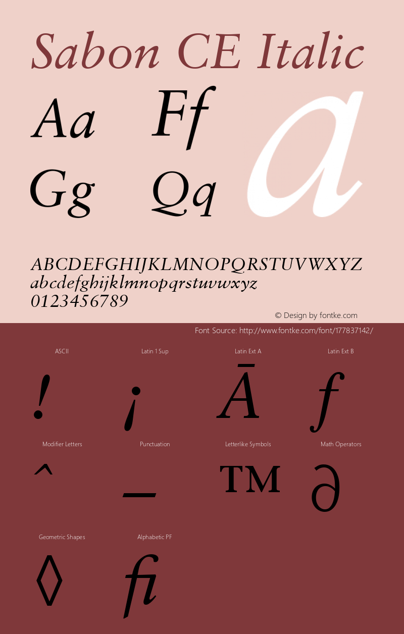 Sabon CE Italic 001.002图片样张