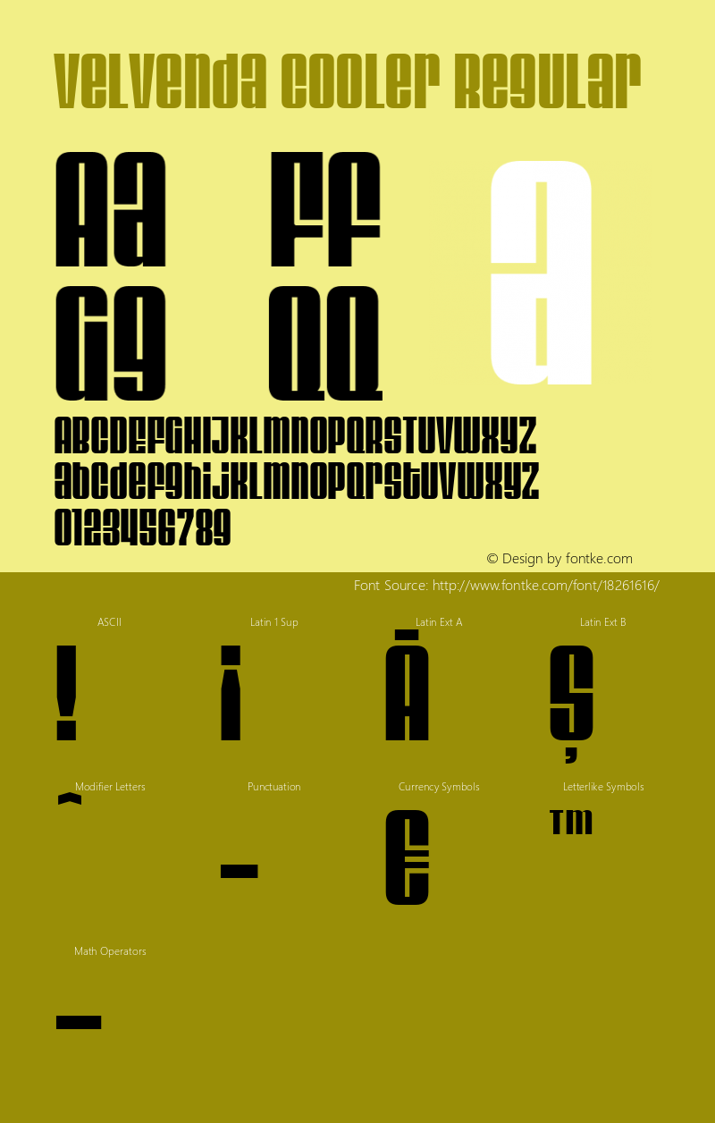 Velvenda Cooler Regular OTF 3.100;PS 001.001;Core 1.0.29 Font Sample