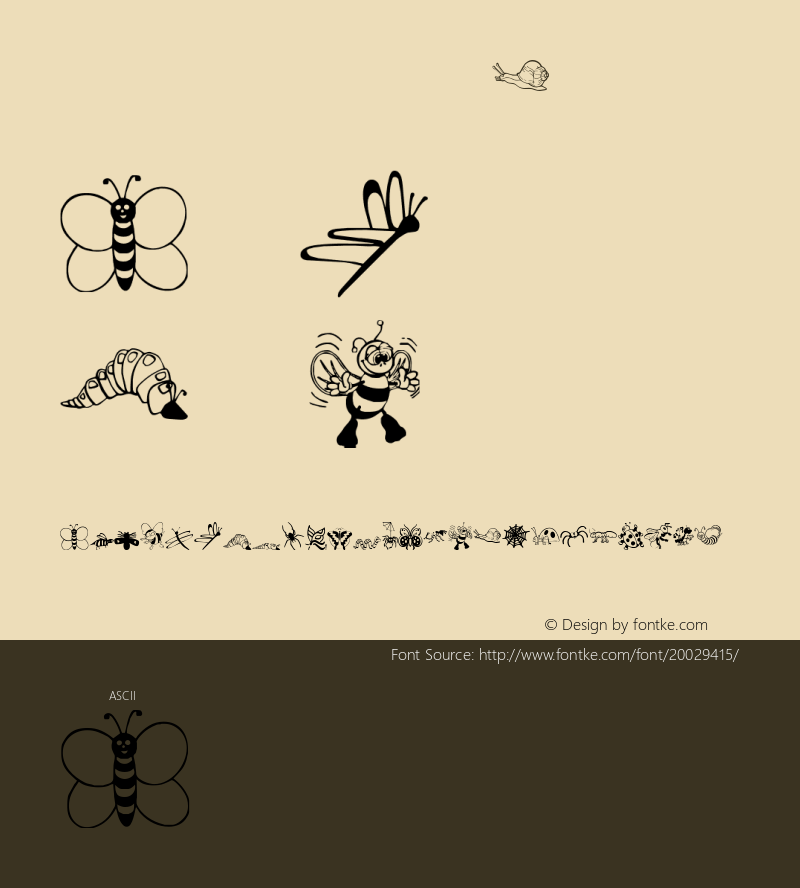 ryp_cartoonbug Version 1.0 Font Sample