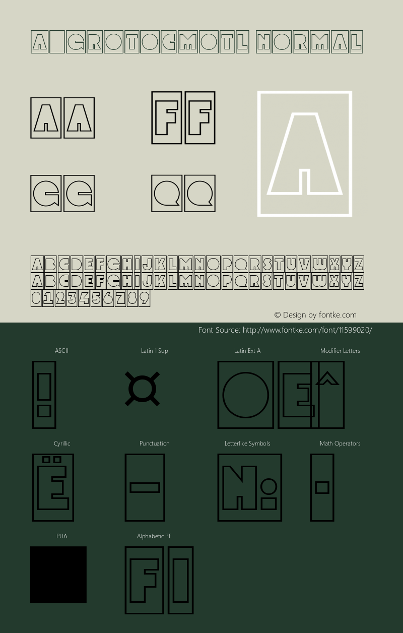 a_GrotoCmOtl Normal 01.03 Font Sample