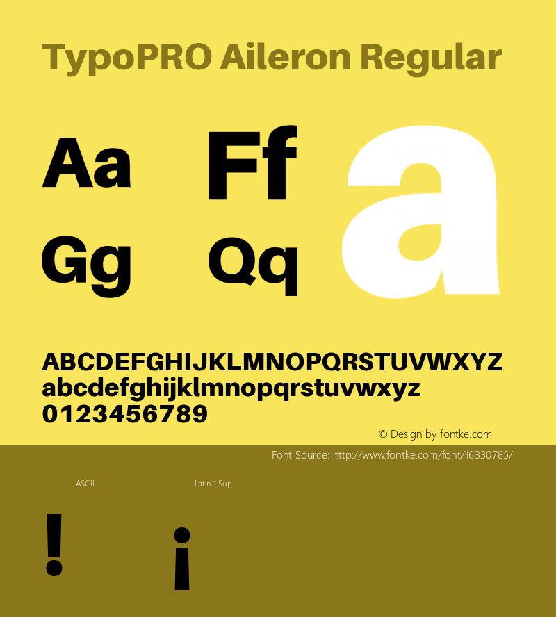 TypoPRO Aileron Regular Version 1.102;PS 001.102;hotconv 1.0.70;makeotf.lib2.5.58329 Font Sample