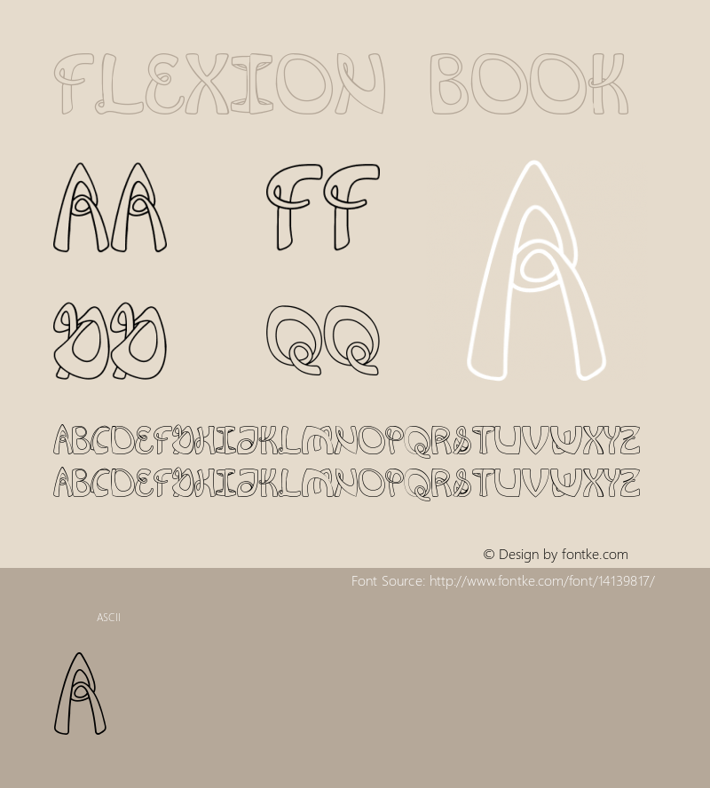 Flexion Book Version 1.000 Font Sample