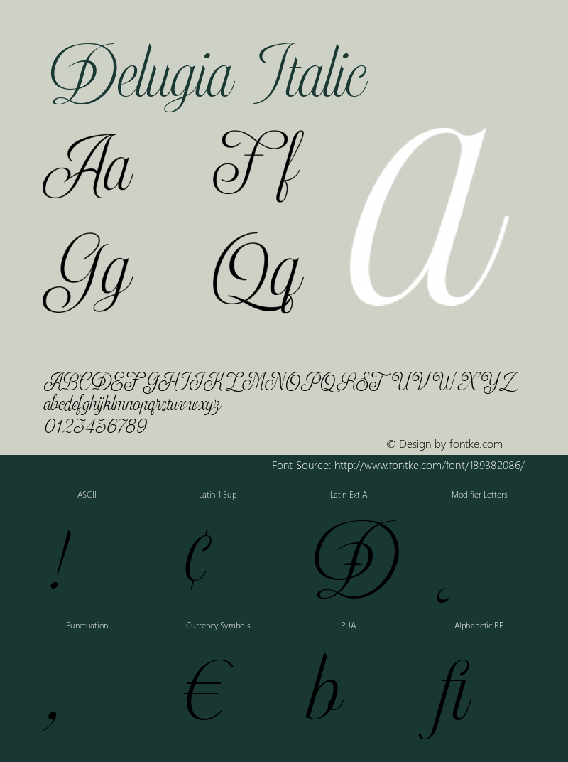 Delugia Italic Version 1.000图片样张