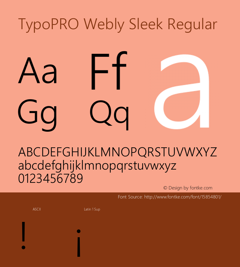 TypoPRO Webly Sleek Regular Version 0.10 January 23, 2013 Font Sample