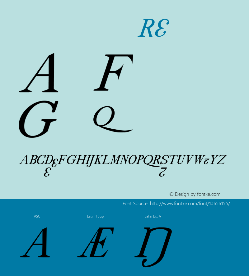 drmdozsl8 Regular Version 001.001 Font Sample