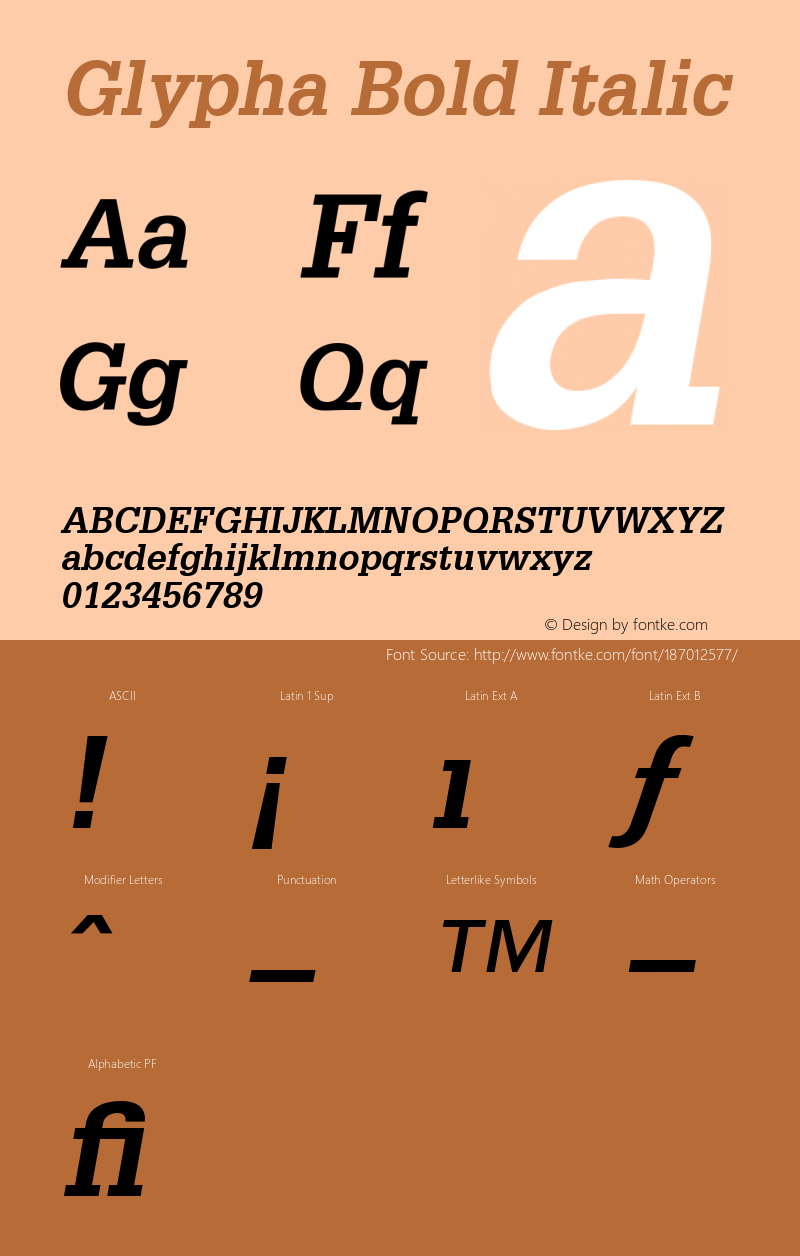 Glypha 65 Bold Oblique 001.003图片样张