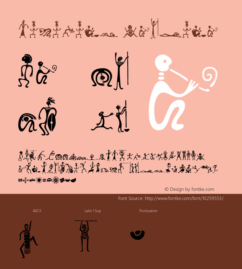 MiniPics Zafrica Macromedia Fontographer 4.1 11/3/98 Font Sample