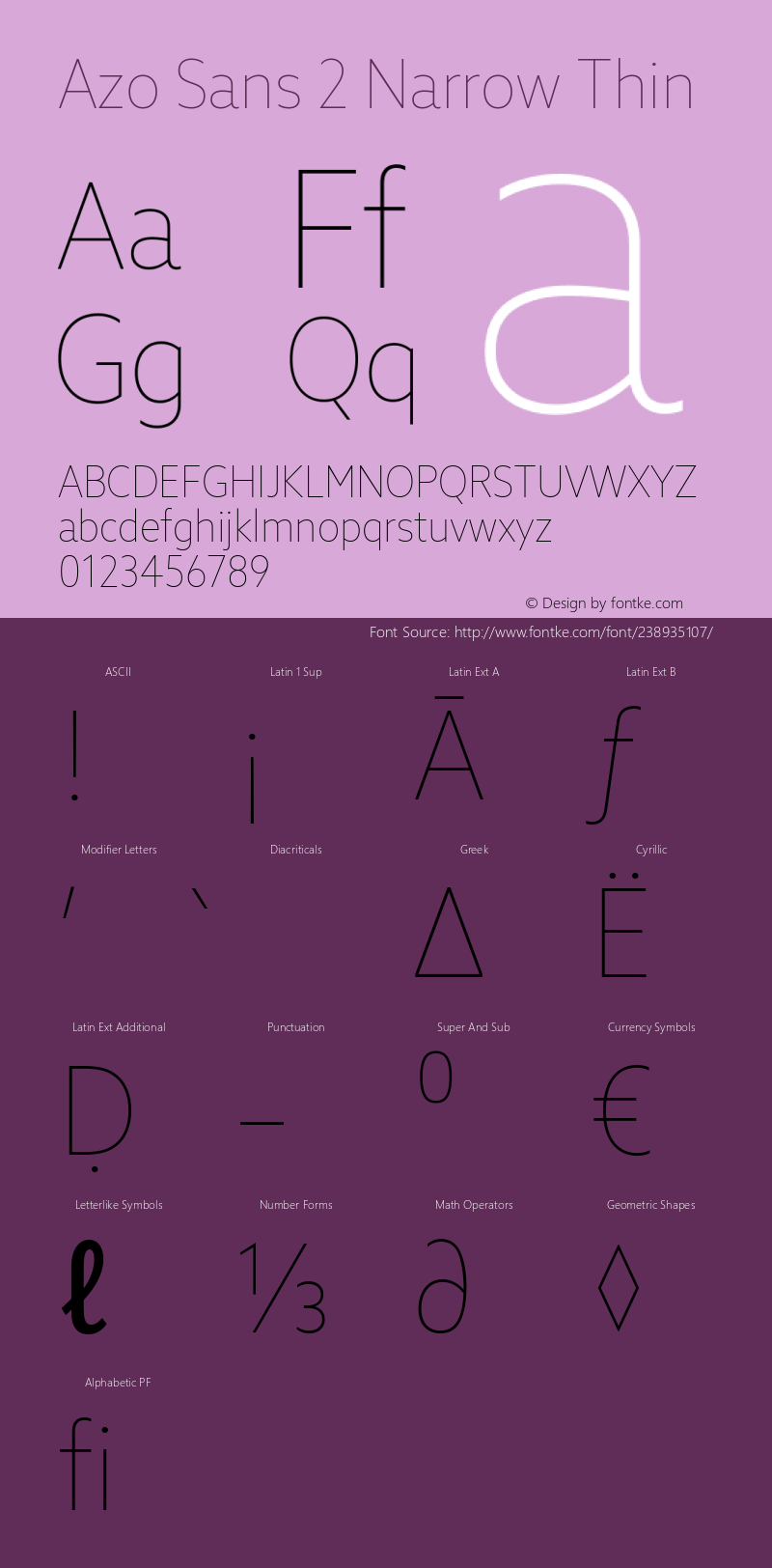 Azo Sans 2 Narrow Thin Version 2.003图片样张