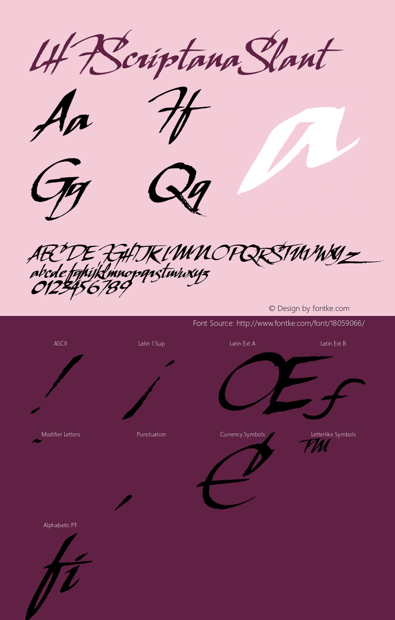 LHFScriptanaSlant ☞ (1.0) ;com.myfonts.letterheadfonts.lhf-scriptana-regular.slant.wfkit2.3Apn Font Sample